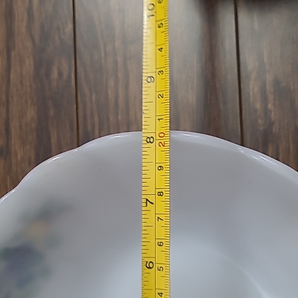 Vintage Arcopal France Nesting Bowls Set of 3 Milk Glass Fruits Scalloped Edges - Picture 7 of 8